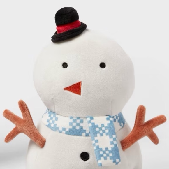 Mini Snowman Kids' Plush - Pillowfort™ NEW Super soft snowman teddy bear - Picture 3 of 3
